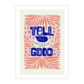 Plakat bez ramy 30x40 - Bezgraniczne Formy - nowoczesna typografia, liście
