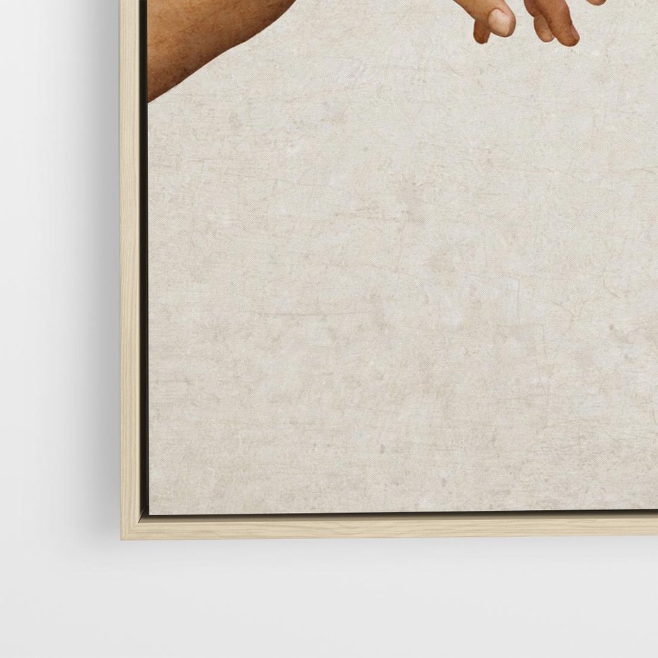 Obraz w ramie 50x50 - Antyczna Twórczość - inspiracja, Michał Anioł - rama drewno