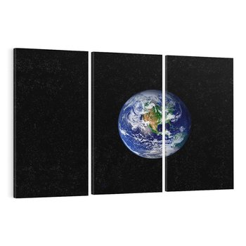 Obraz na płótnie 120x80 - Magiczne kosmiczne krajobrazy: ziemia i gwiazdy - kosmos, ziemia