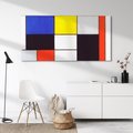 Obraz na płótnie 140x70 - Kompozycja A (1920), Piet Mondrian - Reprodukcja - reprodukcja, obraz na płótnie