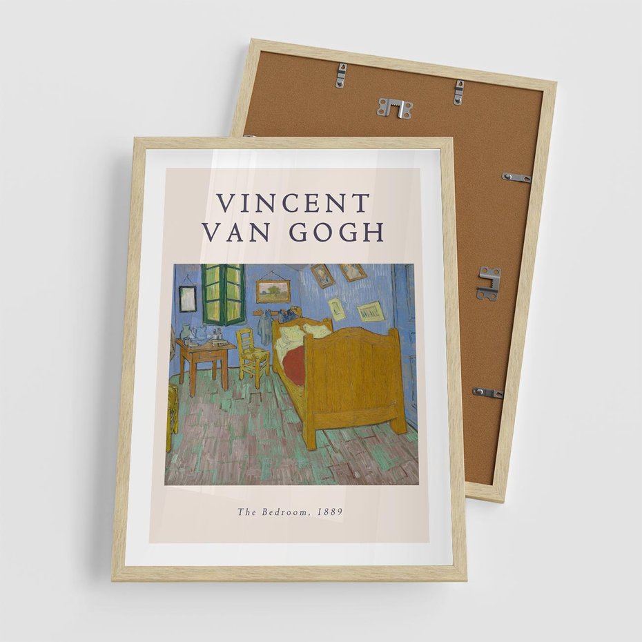 Plakat w ramie 50x70 - Reprodukcja van Gogha - vincent van gogh, reprodukcja - rama drewno