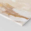 Obraz na płótnie 120x80 - Elegancja w Złocistym Chaosie - złoto beż, abstrakcja