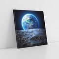 Obraz na płótnie 50x50 - Mistrzowskie spojrzenie na Ziemię - ziemia, kosmos