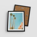 Plakat w ramie 40x50 - Letnie Marzenia - palmy, na tle nieba - rama czarna
