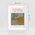 Plakat w ramie 30x40 - Reprodukcja van Gogha - vincent van gogh, reprodukcja - rama biała