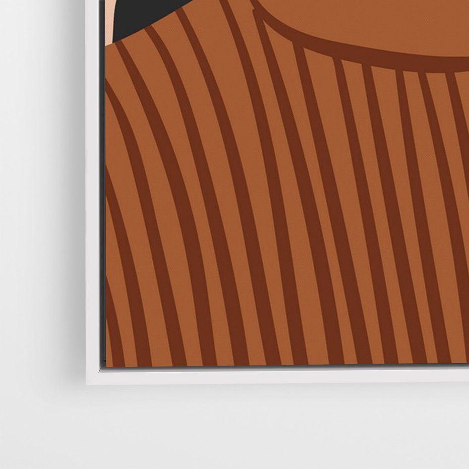 Obraz w ramie 70x100 - Kobiece Wibracje - nowoczesny plakat, styl retro - rama biała