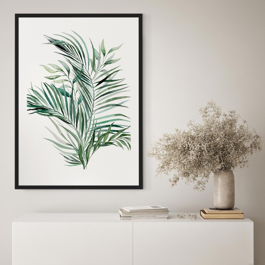 Plakat bez ramy 40x50 - Blask Natury - złote, liście