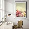Plakat bez ramy 50x70 - Delikatne kwiaty pastelowe - kwiaty, pastelowe