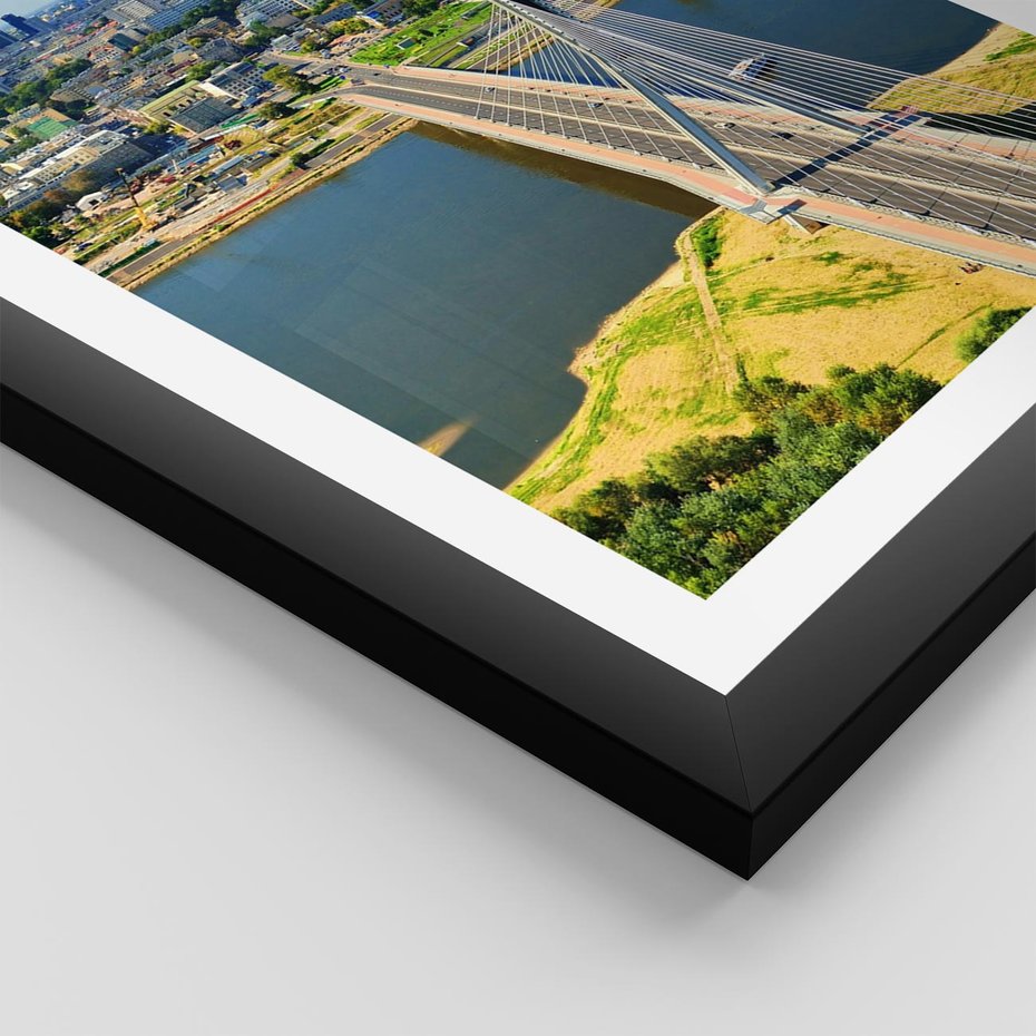Plakat w ramie 40x50 - Most w metropolii - most, miato - rama czarna