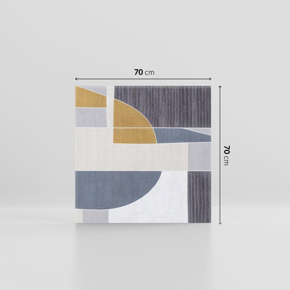 Obraz na płótnie 70x70 - Odbicie wschodzącego jutra - graficzne kształty, geometria