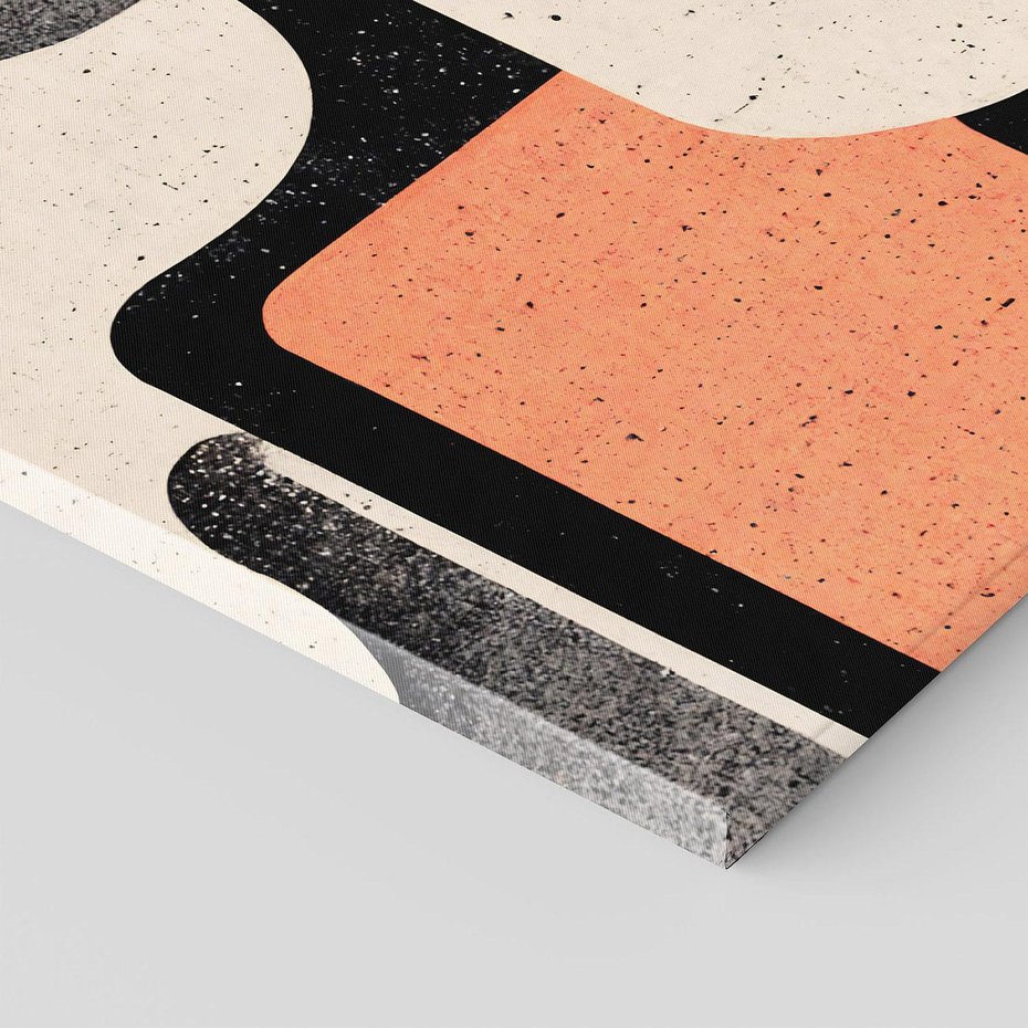 Obraz na płótnie 30x30 - Loftowa Harmonia - abstrakcja, styl loftowy