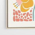 Obraz w ramie 70x100 - Pastelowa Piękność - nowoczesna sztuka, plakat - rama drewno