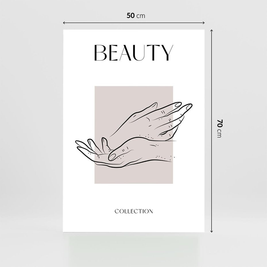 Plakat bez ramy 50x70 - Wibracje Nieprzewidywalnych Form - bogo plakat, dłonie