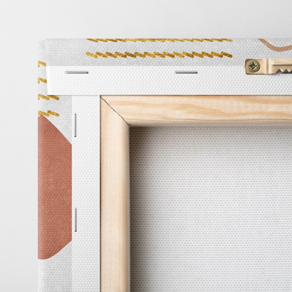 Obraz na płótnie 80x80 - Odbicie światła serca - abstrakcyjne rozlane plamy, boho styl