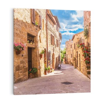 Obraz na płótnie 50x50 - Malownicze zakątki miasta - uliczka, miasto