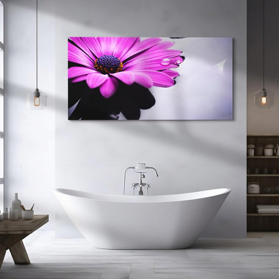 Obraz na płótnie 140x70 - kwiatowa harmonia - kwiat, SPA