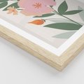 Plakat w ramie 40x50 - Kwiatowe Nastroje - kwiat, sztuka nowoczesna - rama drewno