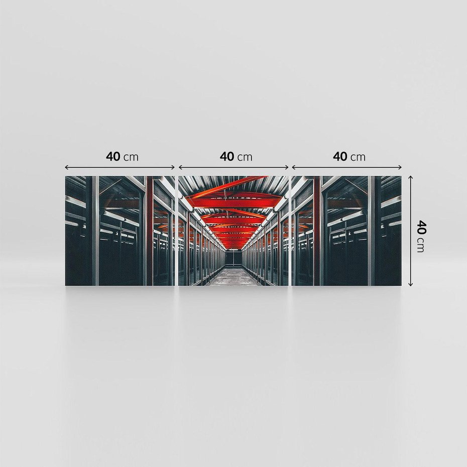 Obraz na płótnie 120x40 - Nieskończoność Przestrzeni - korytarz, perspektywa