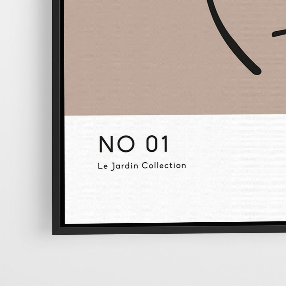 Obraz w ramie 70x100 - Botaniczne wymysły - sztuka boho, plakat - rama czarna