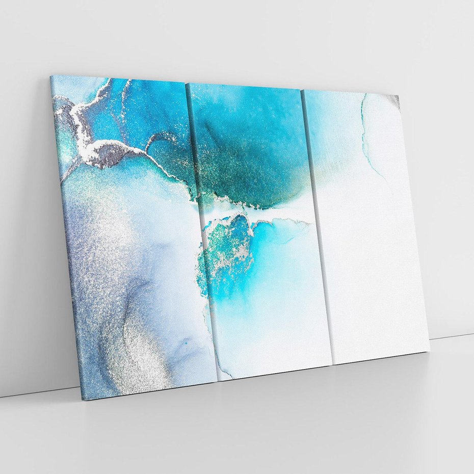 Obraz na płótnie 120x80 - Marmur złotą akwarelą - marmur, akwarela