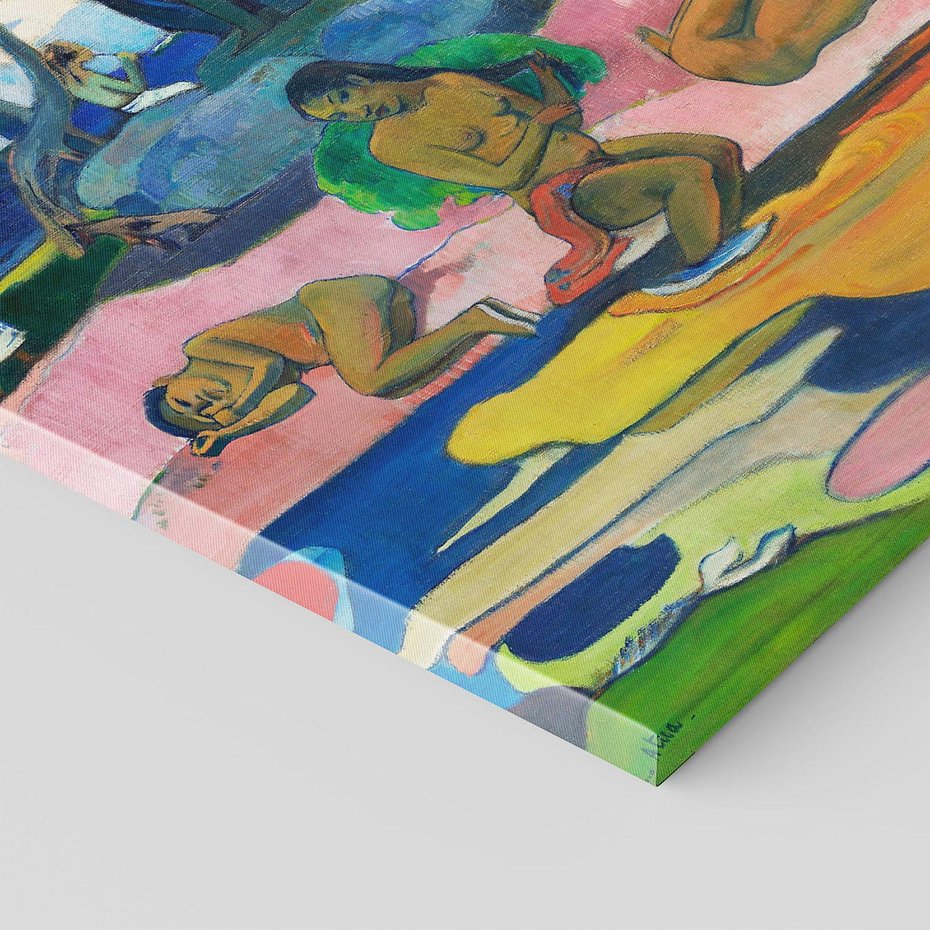 Obraz na płótnie 40x40 - Day of the God 1894, Paul Gauguin - Reprodukcja - reprodukcja, obraz na płótnie