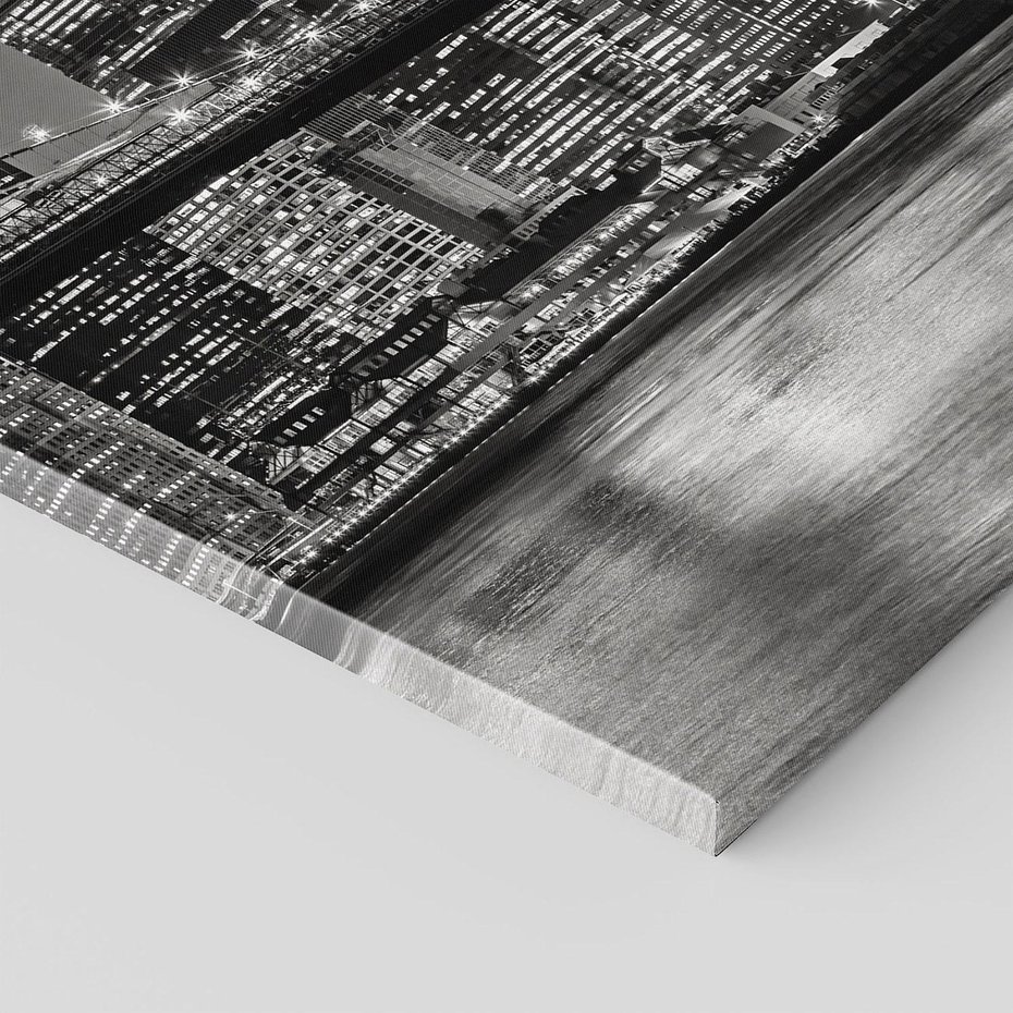 Obraz na płótnie 50x70 - Miasto ożywione nocą - miasto, noc