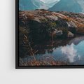 Obraz w ramie 50x50 - Inspirujący Pejzaż - ścieżka, górska - rama czarna