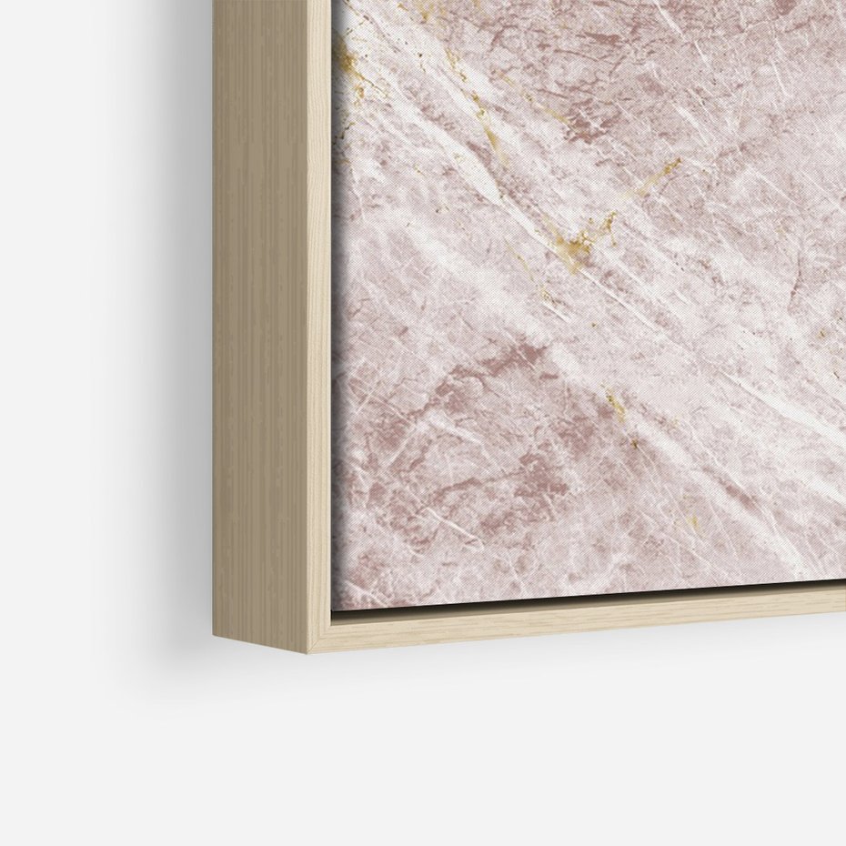 Obraz w ramie 70x100 - Wyjątkowa Stylizacja - marmur, złoto - rama drewno