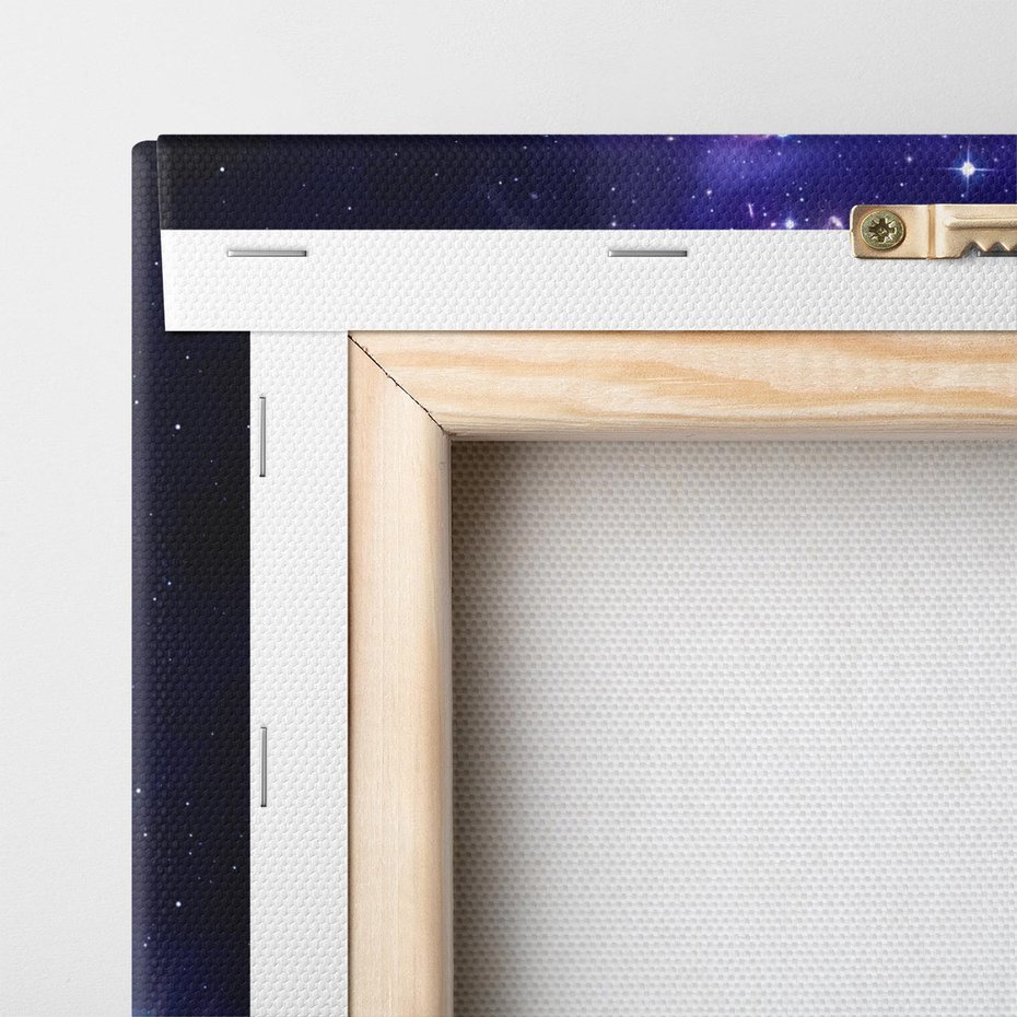 Obraz na płótnie 70x50 - Podróż w kosmiczną przestrzeń - kosmos, ziemia