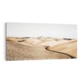 Obraz na płótnie 100x50 - Refleksyjny taniec myśli - pustynny krajobraz, odcienie sepii