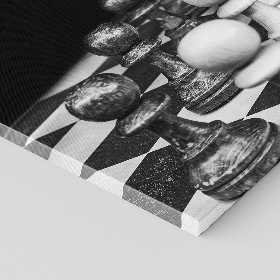 Obraz na płótnie 120x60 - Wzruszający Taniec na Szachownicys - szachy, gra