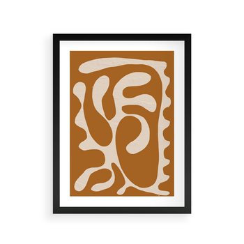 Plakat w ramie 50x70 - Wnętrza Akwarelowej Wyobraźni - abstrakcyjny obraz, plakat - rama czarna