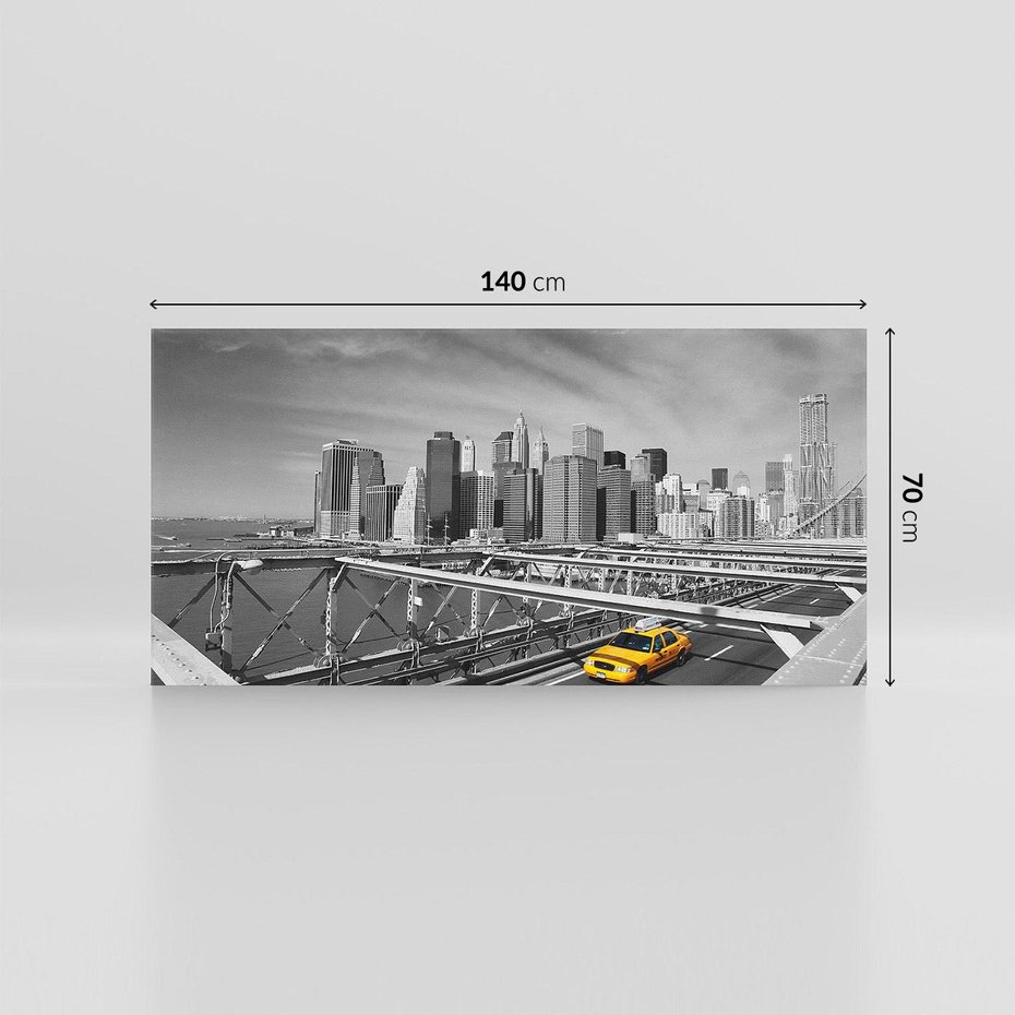 Obraz na płótnie 140x70 - Podróż taksówką przez Nowy Jork - TAXI, miasto