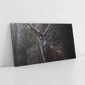 Obraz na płótnie 120x60 - Jeleń wśród lasu - jeleń, las