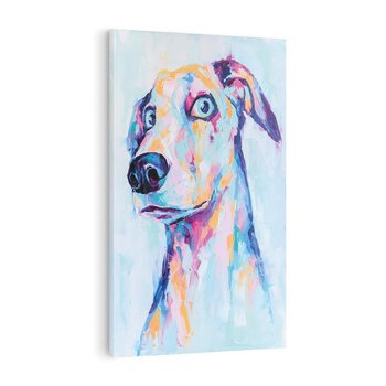 Obraz na płótnie 80x120 - Cześć! Jak się Masz? - obraz olejny, zabawna sztuka