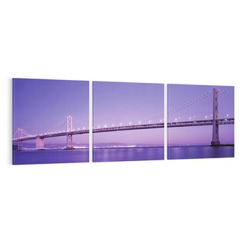 Obraz na płótnie 90x30 - Most nad rzeką w USA - most, rzeka