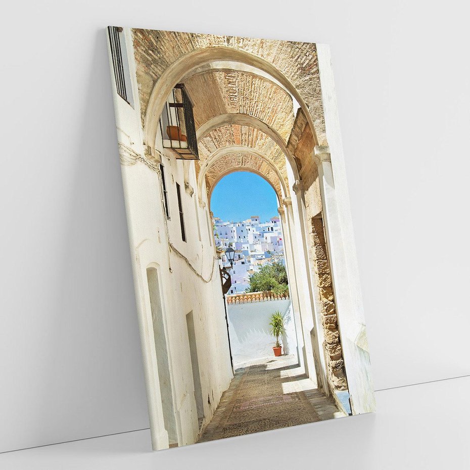 Obraz na płótnie 50x70 - Romantyczna Przeprawa - romantyczna, uliczka