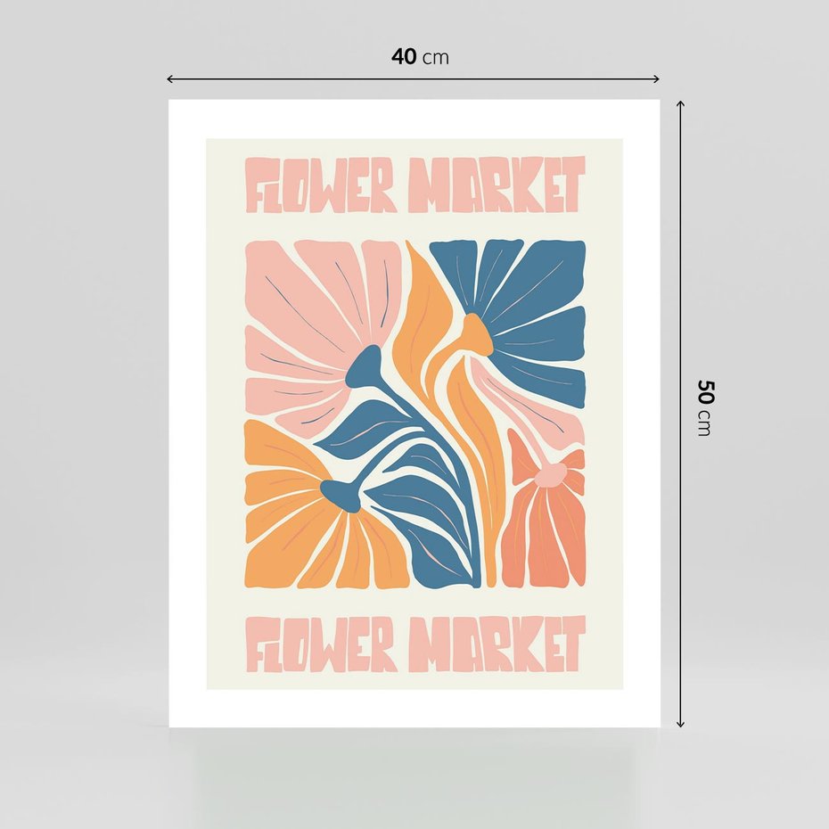 Plakat bez ramy 40x50 - Spójny Dysonans - pastelowe kolory, typografia