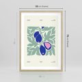 Plakat w ramie 50x70 - Symfonia Przestrzeni - figi, plakat - rama drewno