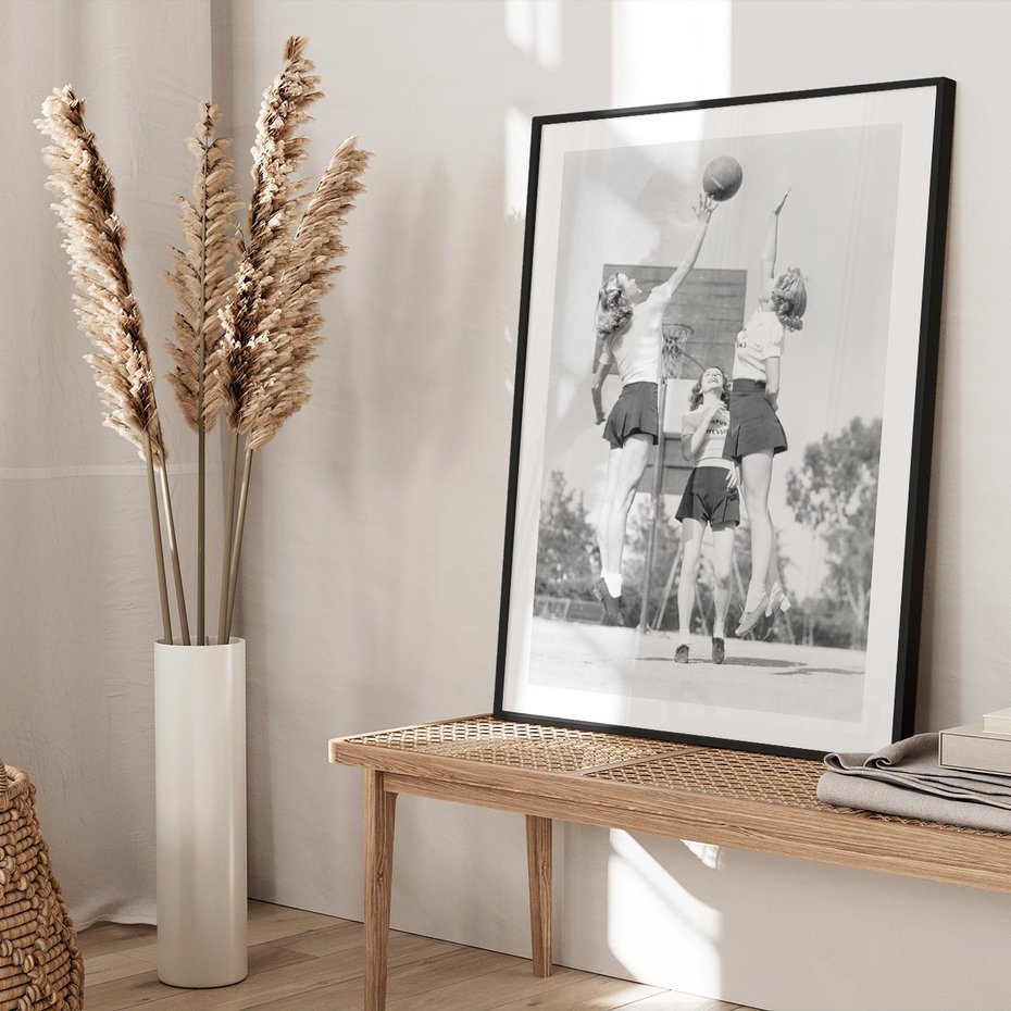 Plakat bez ramy 21x30 - Sport to Zdrowie - retro zdjęcie, czarno białe