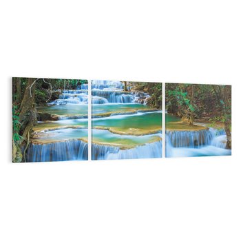 Obraz na płótnie 120x40 - Magia tajlandzkich wodospadów - wodospady, Tajlandia