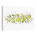 Obraz na płótnie 120x80 - Rześkość i smak - limonki, lód