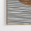 Obraz w ramie 50x70 - Okrąg Mocy - boho obraz, geometria - rama drewno
