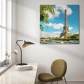 Obraz na płótnie 80x80 - Paryż Eiffla - Paryż, Eiffla