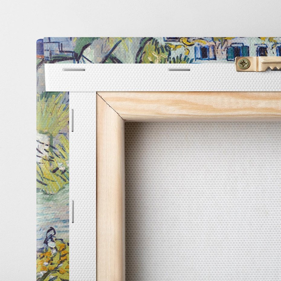 Obraz na płótnie 60x60 - "Schody w Auvers" (1890) Vincent van Gogh - Reprodukcja - reprodukcja, obraz na płótnie