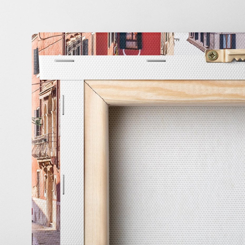 Obraz na płótnie 100x50 - Przejażdżka gondolą przez Wenecję - Wenecja, kanały