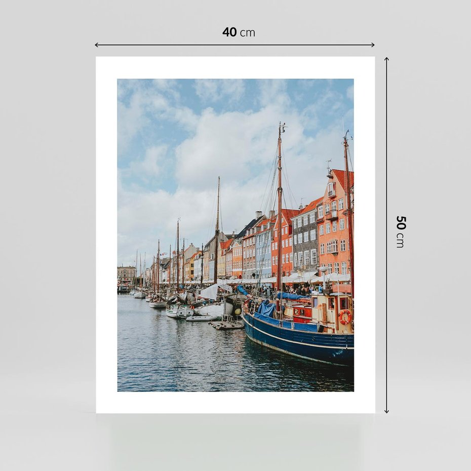 Plakat bez ramy 40x50 - Wibracje Miejskiego Klimatu - Dania, Kopehaga