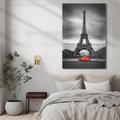 Obraz na płótnie 70x100 - Elegancja Wieży - wieża, Eiffla