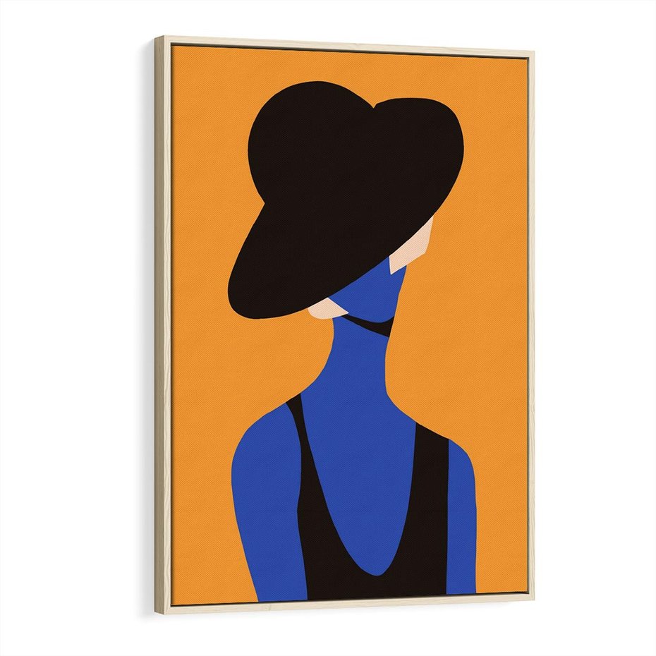 Obraz w ramie 80x120 - Zaklęte Zniknięcie - sztuka nowoczesna, plakat - rama drewno