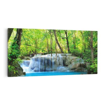 Obraz na płótnie 120x60 - Tajemniczy wodospad w tajskim lesie - Tajlandia, wodospad